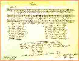 Die Lorelei, Silcher Autograph von 1853